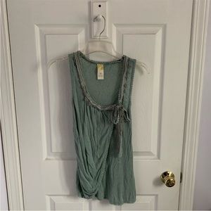 Vintage Anthropologie Bow Tie Tank
